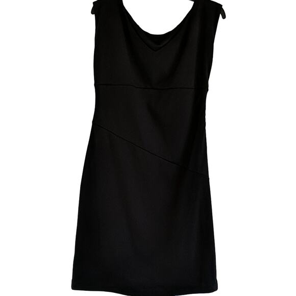 EUC New Directions Black Sheath Dress, M - Picture 4 of 7